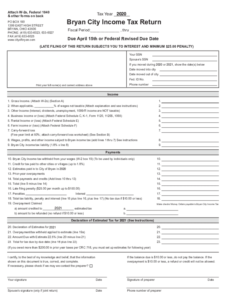 Income Tax Return  Form