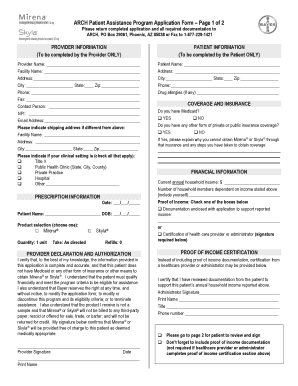 Download the English Application ARCH Patient Assistance  Form