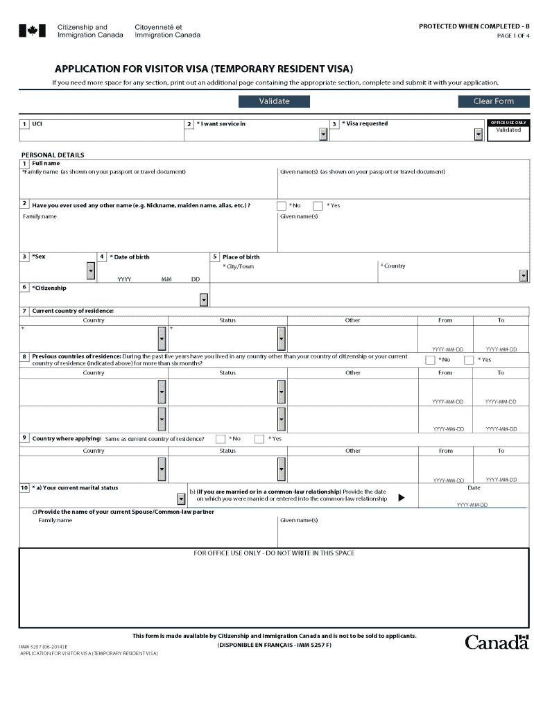  How to Apply Visa for Canada Form 2019