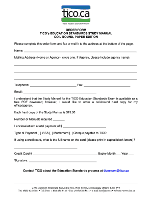 Tico Manual PDF  Form