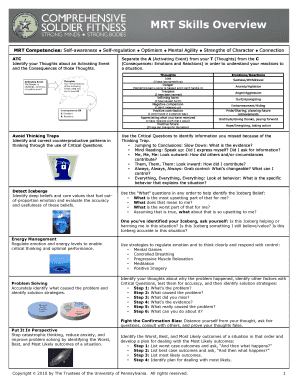 Mrt Competencies  Form