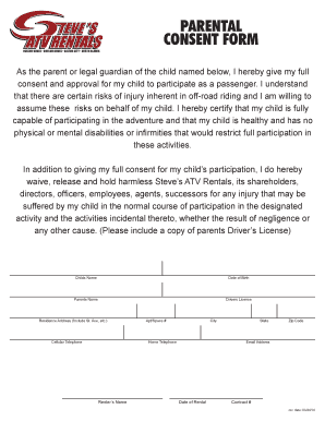 Rental Waiver Letter  Form