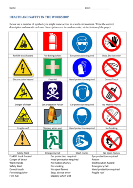 Workshop Safety Images  Form