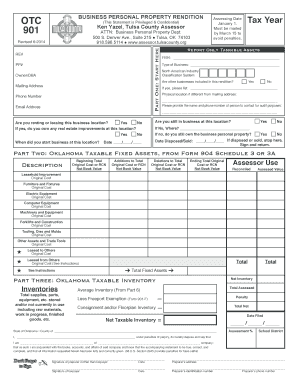  Tulsa County Form 901 2014-2024