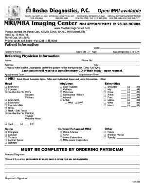 Basha Diagnostics Price List  Form