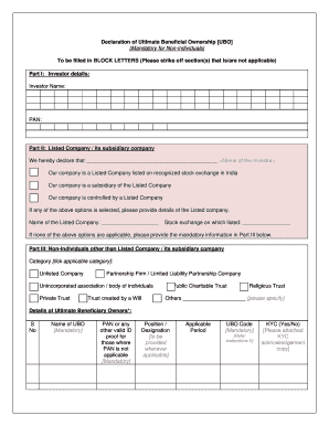 Ubo Declaration Letter  Form