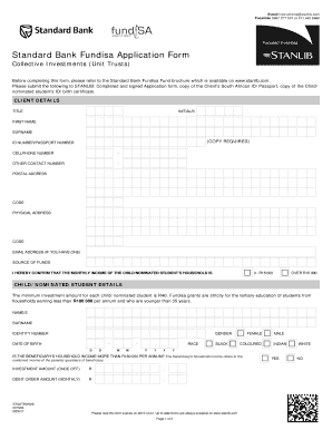 Fundisa Fund Application Form