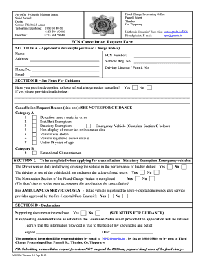 Fcn Cancellation Request Form