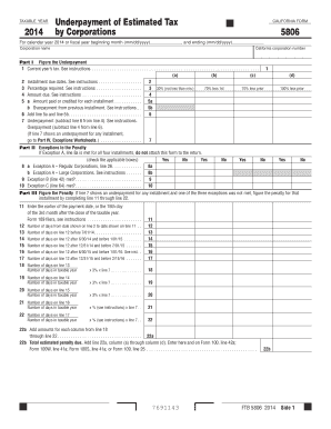 California Form 5806