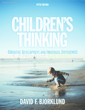 Children&amp;#39;s Thinking, 5th Ed NelsonBrain  Form