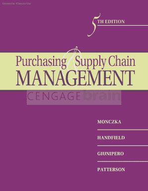 Logistics and Supply Chain Management 5th Edition PDF  Form