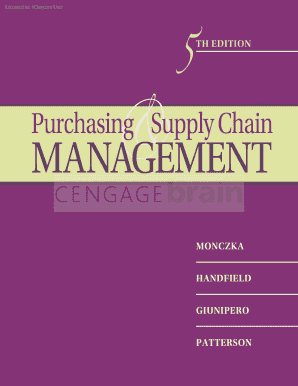 Logistics and Supply Chain Management 5th Edition PDF Form