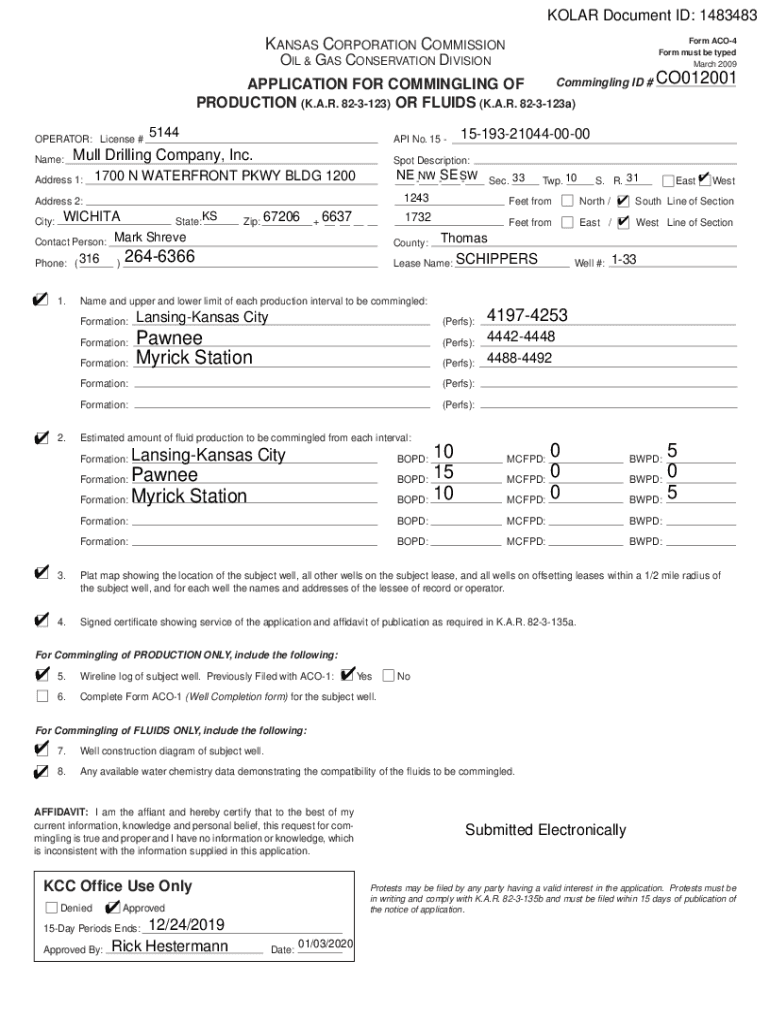 KANSAS CoRPoRATIoN CommISSIoN Form Aco 4 G C D Form Must