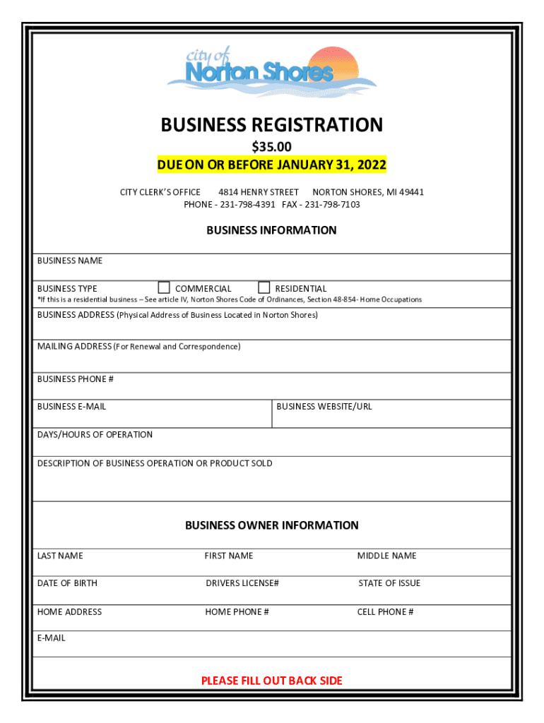 City of Norton Shores  Form