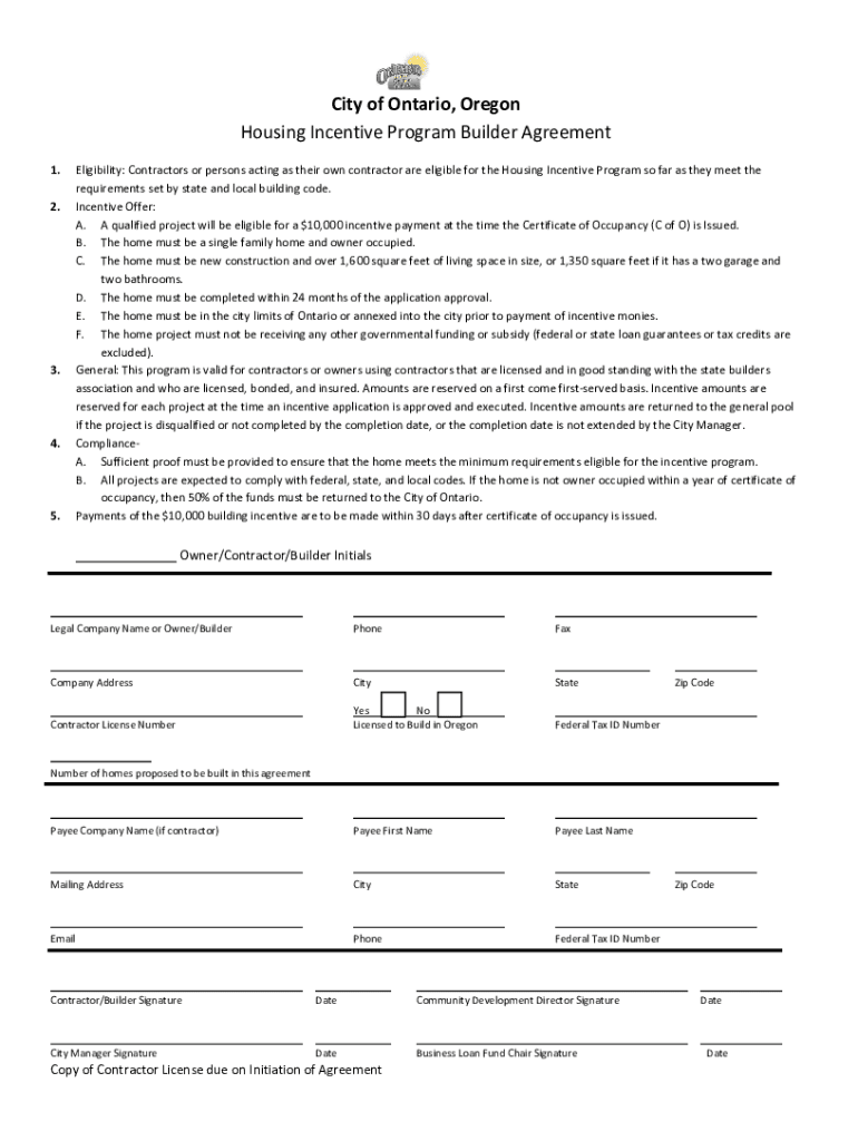 Www Ontariooregon Org Uploads 122City of Ontario, Oregon  Form