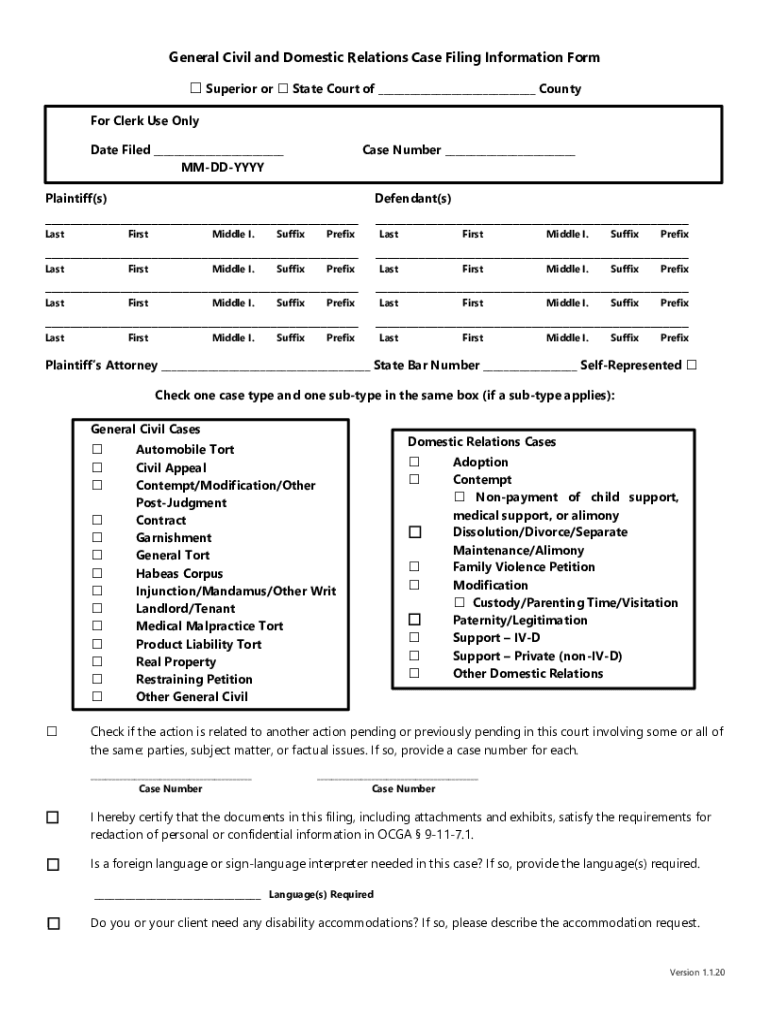 Fillable Online Family Law Information Center