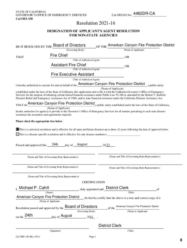 D3n9y02raazwpg Cloudfront Net Americancanyon 699SPECIAL JOINT CITY COUNCILAMERICAN CANYON FIRE PROTECTION  Form