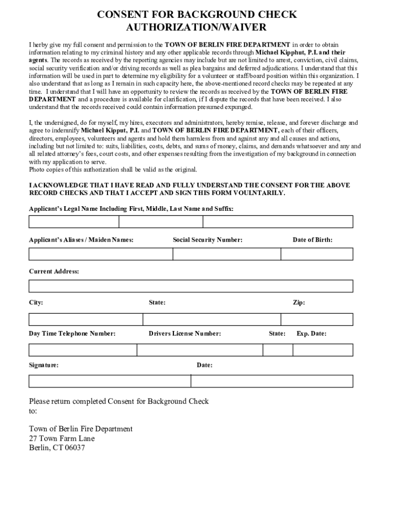 Background Check Authorization Form PDFeForms Background Check Authorization Consent Forms PDF Background Check Authorization Fo