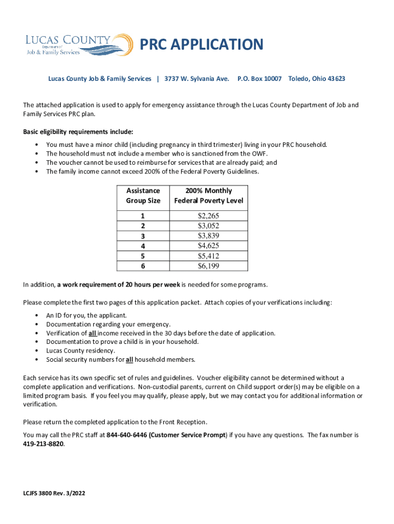 Ohio Job Family Services State  Form