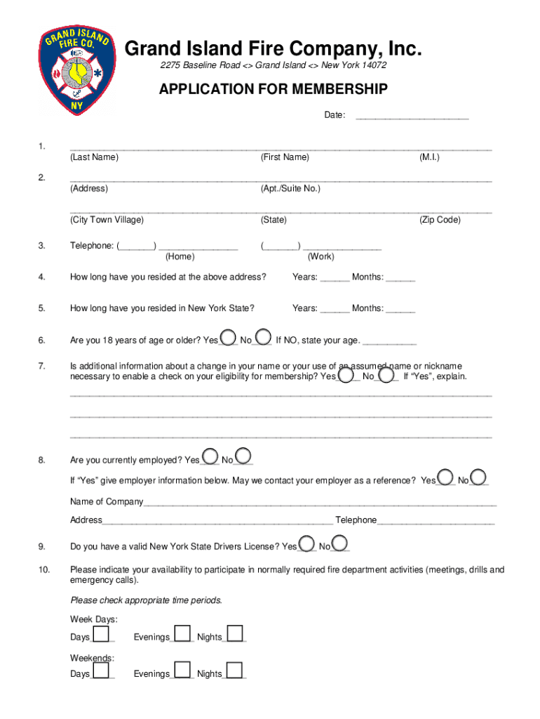 Grand Island Fire Company Inc Company ProfileGrand  Form