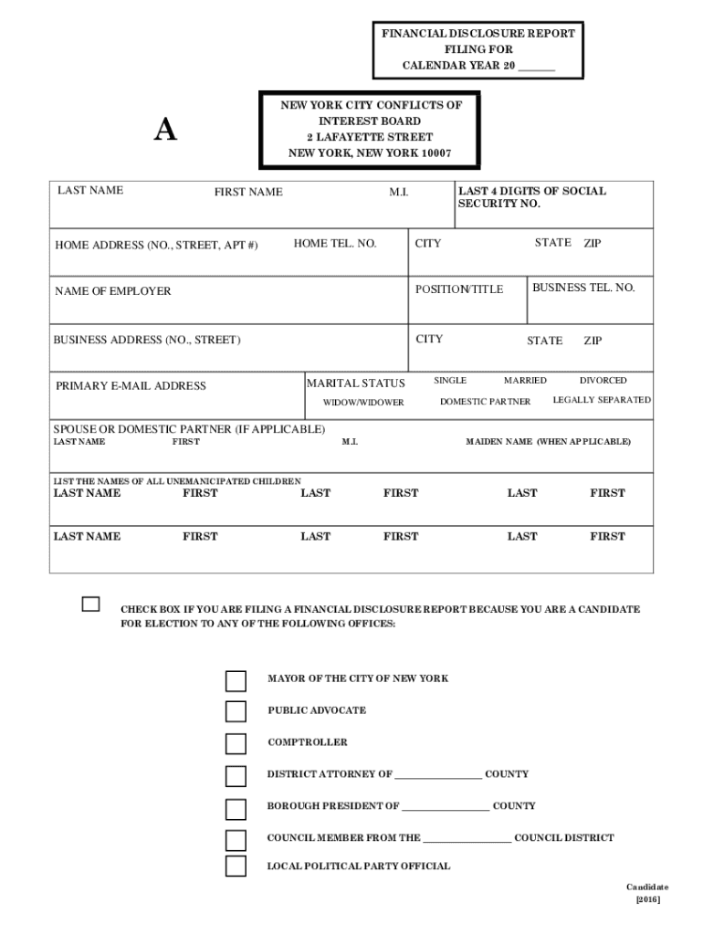 INDICATE by LETTER and NO ANNUAL DISCLOSURE REPORT REASON  Form
