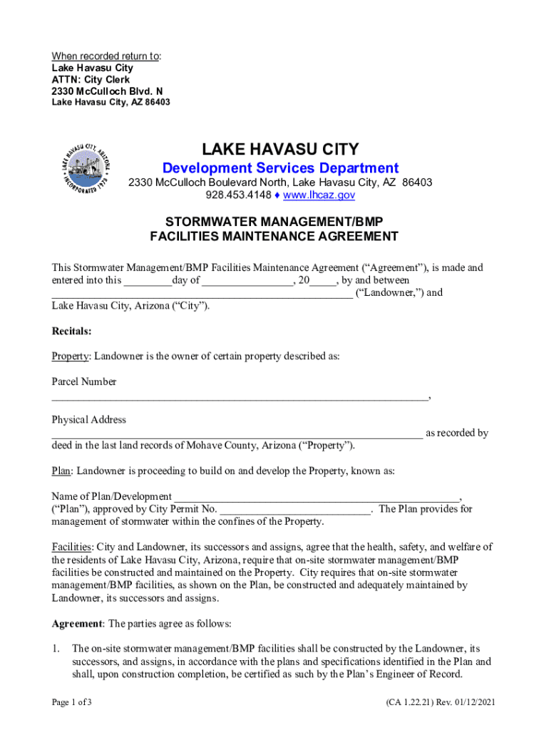LAKE HAVASU CITY Development Services Department  Form