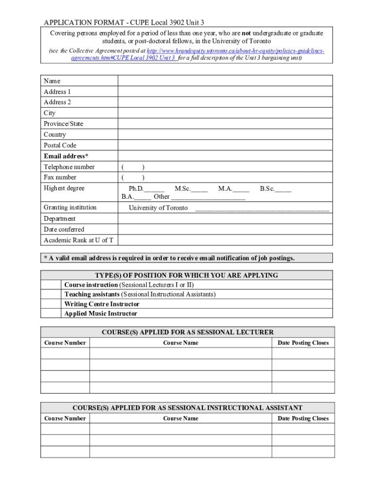 Cupe Unit 3 Form