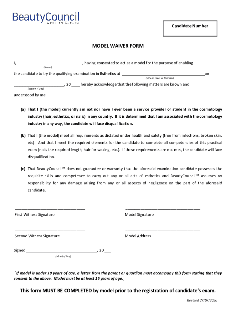  Makeup Artist Waiver Form Fill and Sign Printable Template Online 2020-2024
