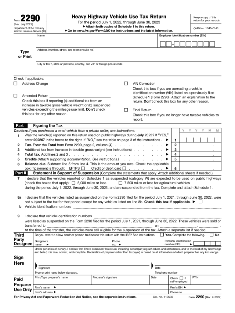 form-2290-rev-july-heavy-highway-vehicle-use-tax-return-fill-out-and