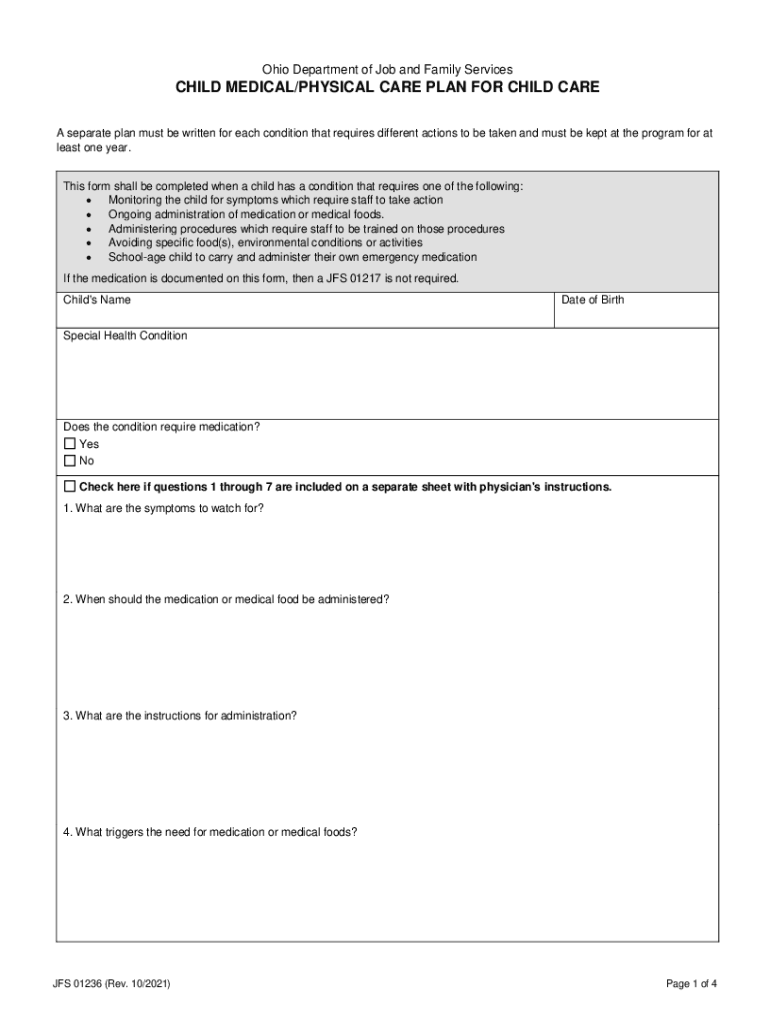 Ohio Department of Job and Family ServicesCHILD ME  Form