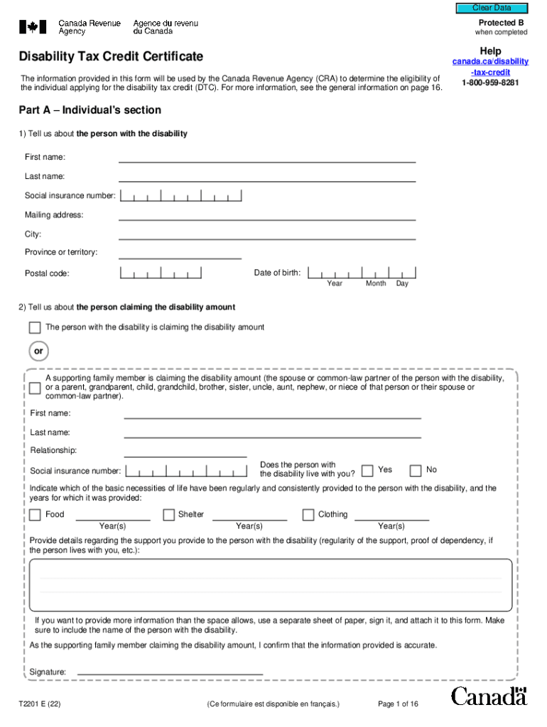 T2201 Form