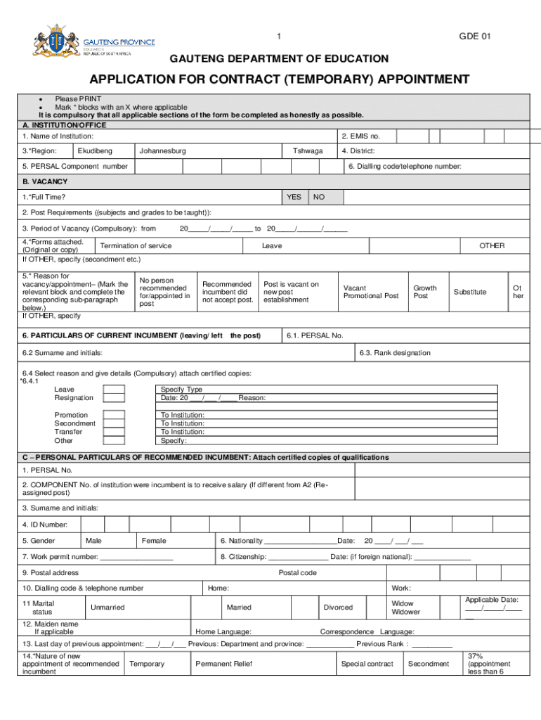  Temporary Appointment Requisition Form Department Headchair 4 2021-2024