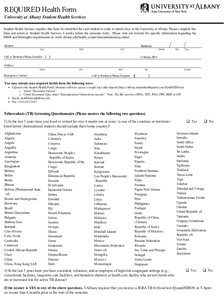  Www Asurams Edustudent Affairshealth ServicesStudent Health Forms Albany State University 2021-2024