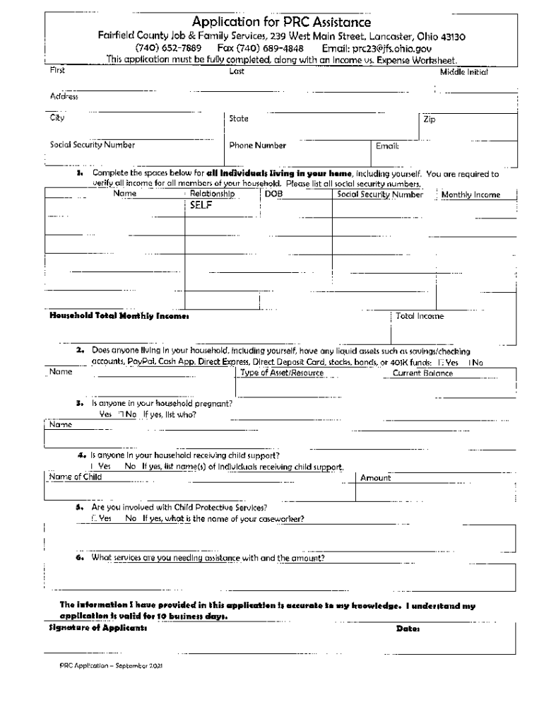 Application Prevention Retention Contingency  Form