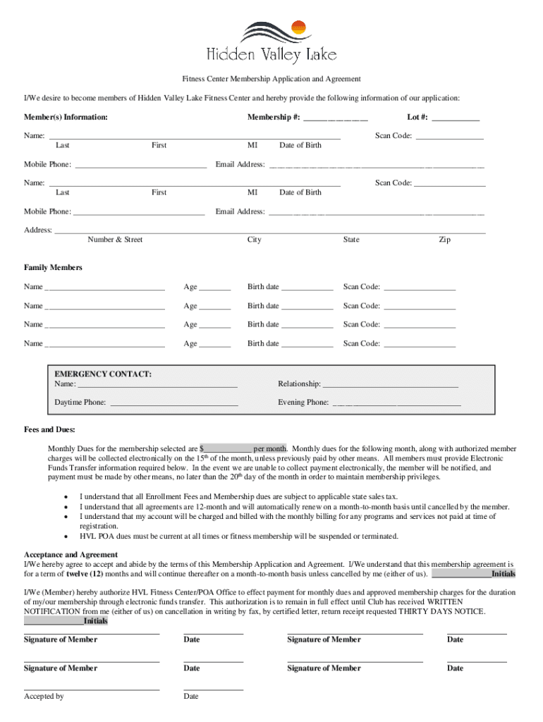 Images Template Netwp ContentuploadsGym Fitness Center Membership Application Contract Printable  Form