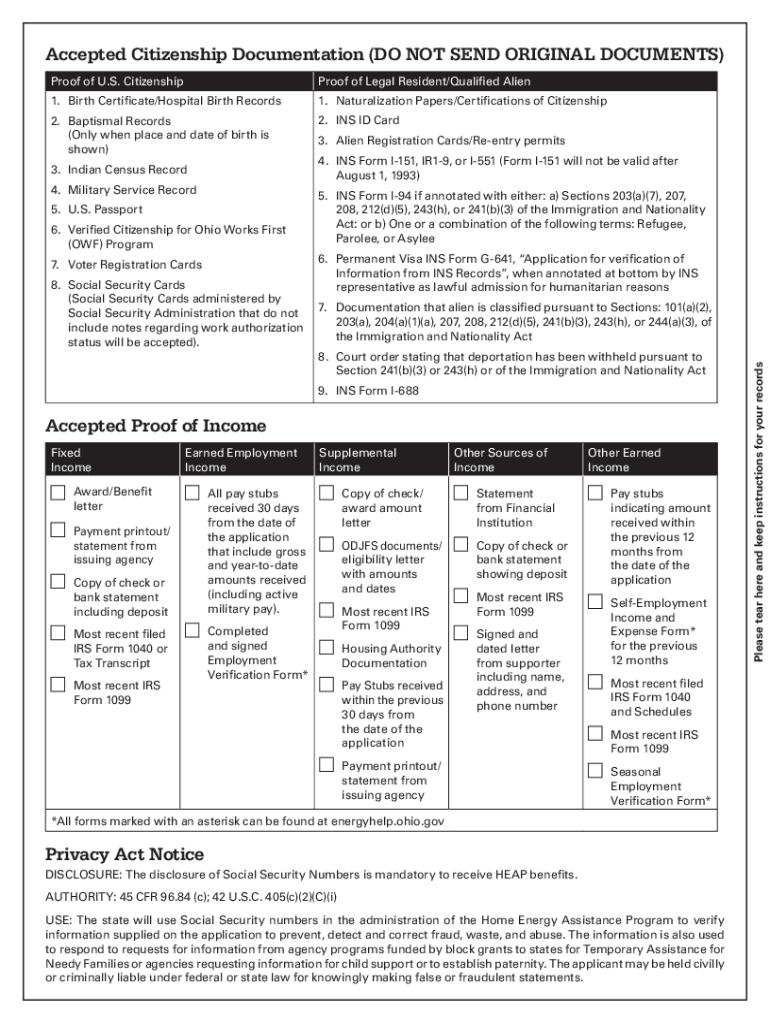  Ohio Application Energy Assistance Programs 2022-2024