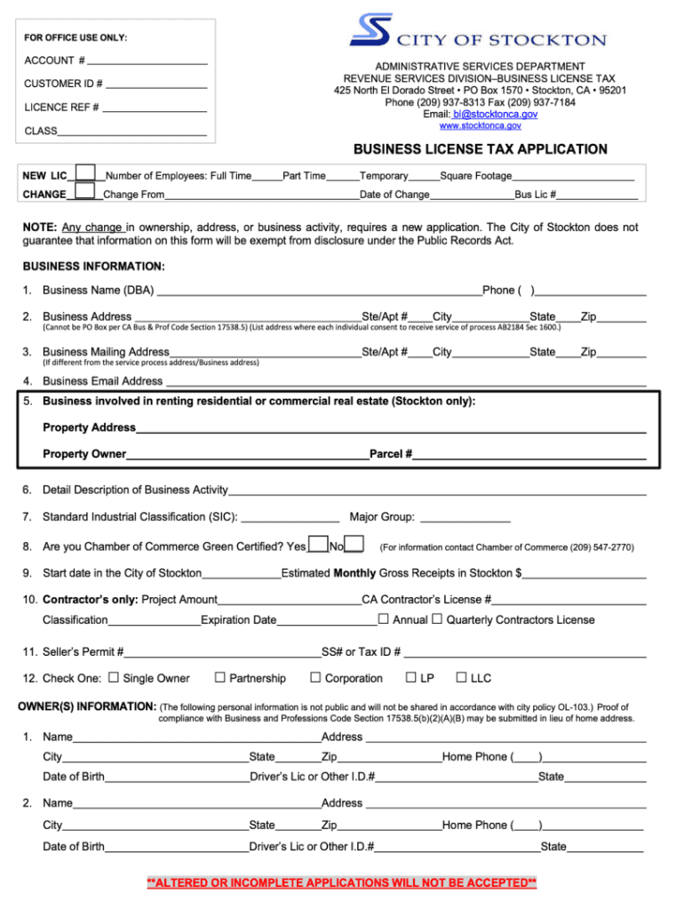 Business License Application Revised 3 28 19 Final  Form