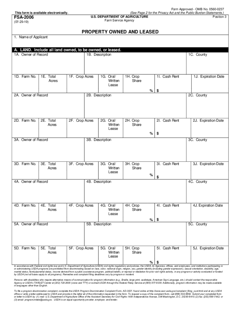  Fsa 2019-2024