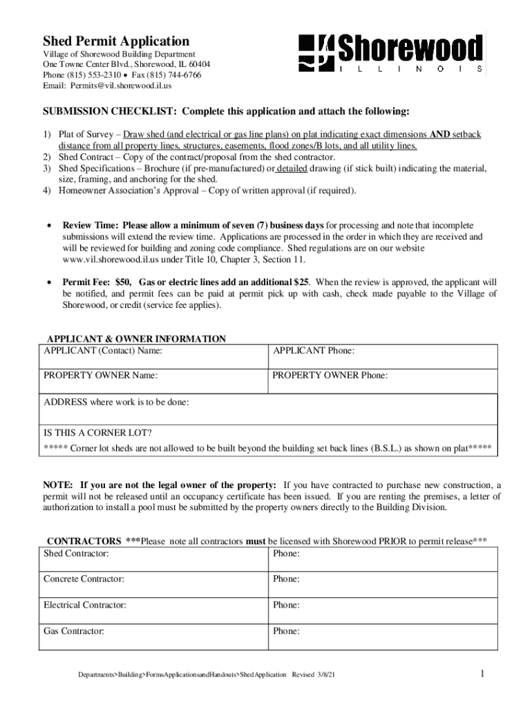 Www Harborcompliance CominformationagencyVillage of Shorewood Building Department ILHarbor Compliance