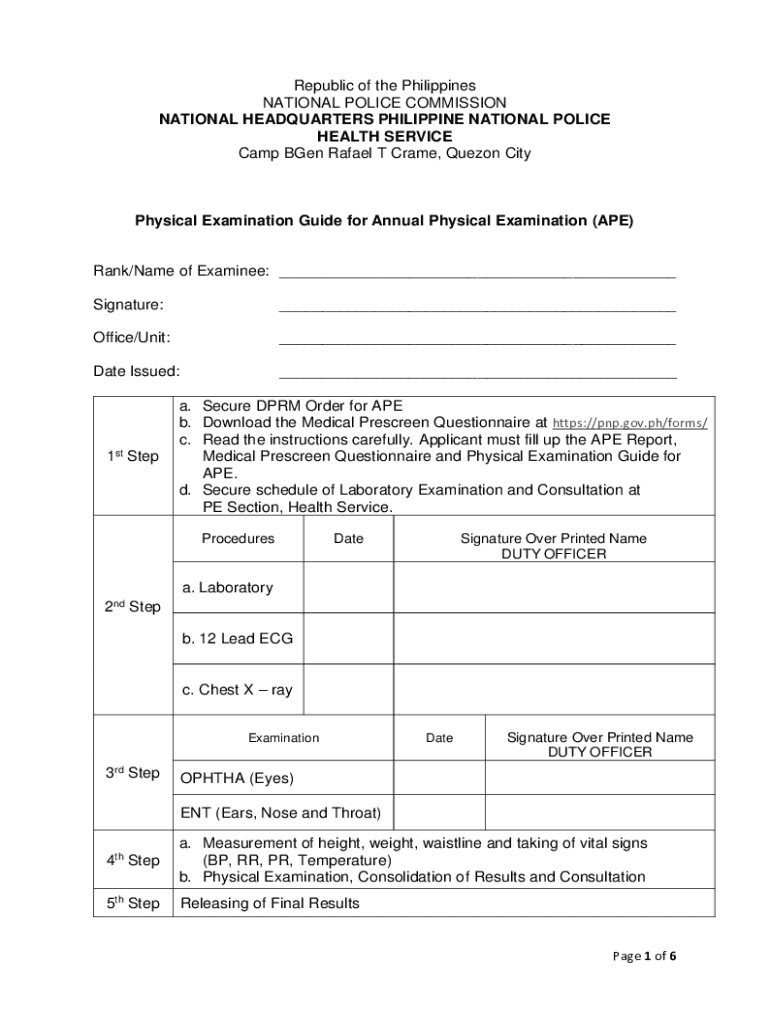  Ape Form PDF 2022-2024