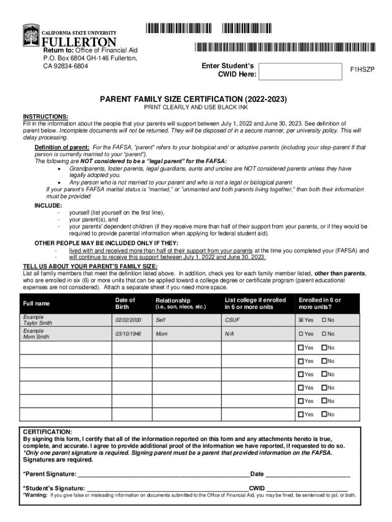 Www Fullerton EdufaF1BUSPPARENT BUSINESS SUPPLEMENT FORM 202 Fullerton Edu