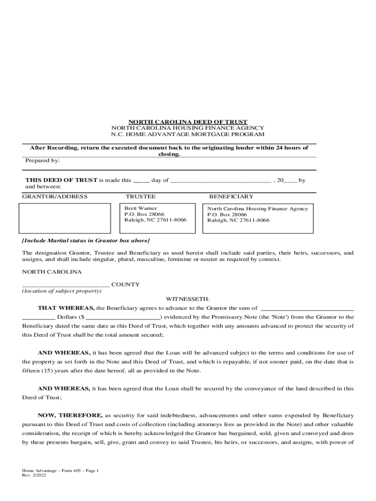  Nc Housing Finance Agency 2022-2024