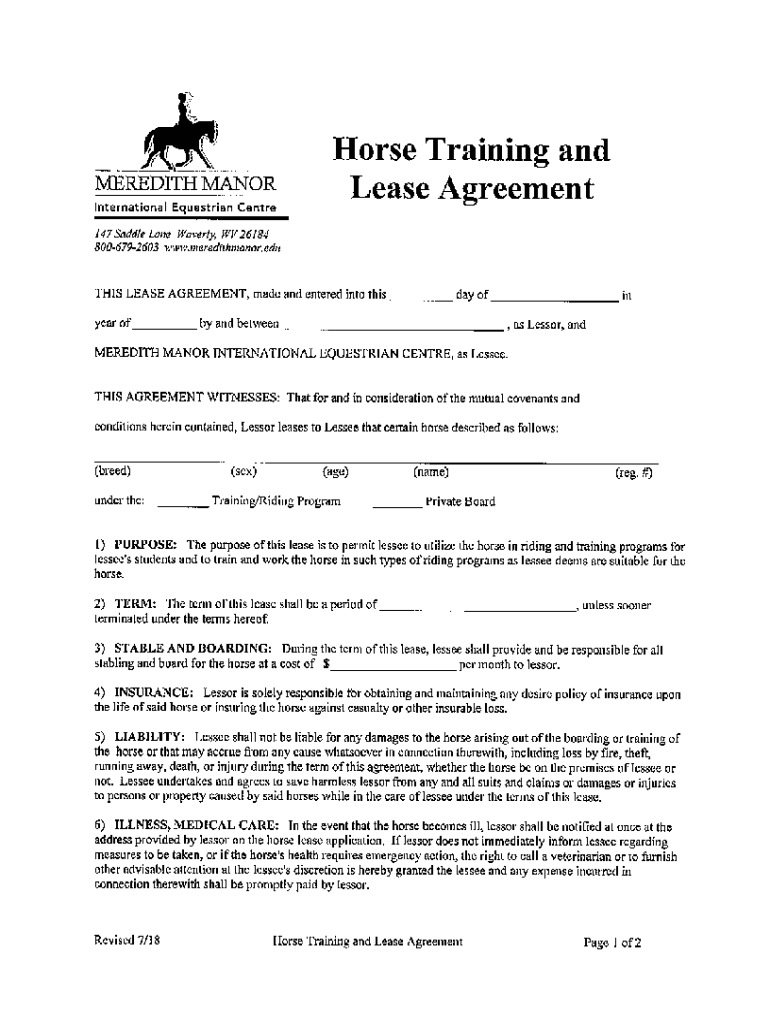 Scanned Document Meredith Manor International Equestrian Centre  Form