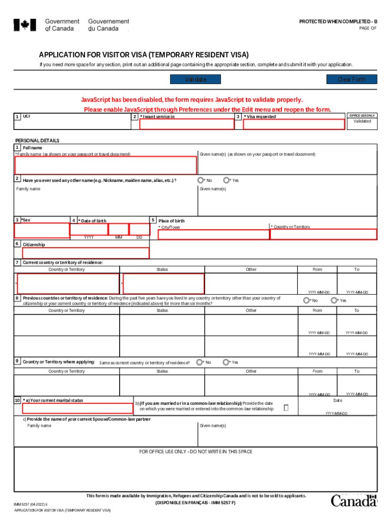 Imm 5257  Form