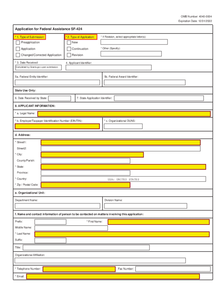  SF424 2 1 Page 4 USDA Rural Development 2022-2024