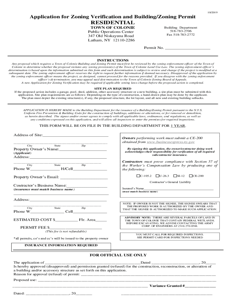 Home Colonie Org the Official Website of the Town of Colonie  Form