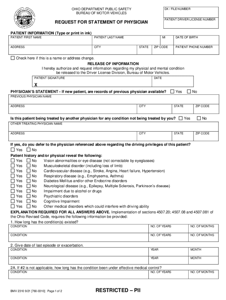 Ohio  Form