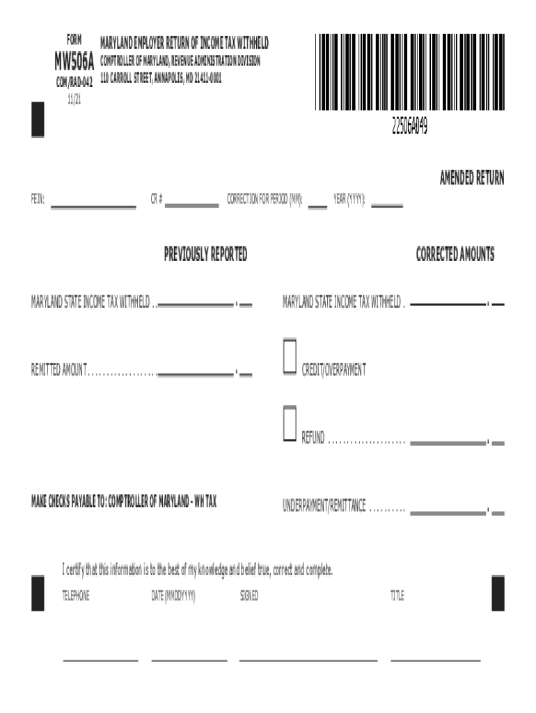 Mw506 20222024 Form Fill Out and Sign Printable PDF Template