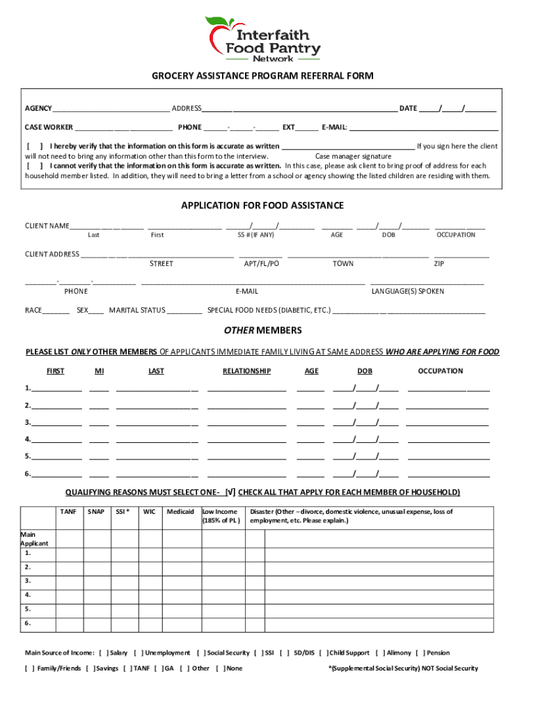 Assistance for SeniorsFood and Nutrition Service USDA  Form