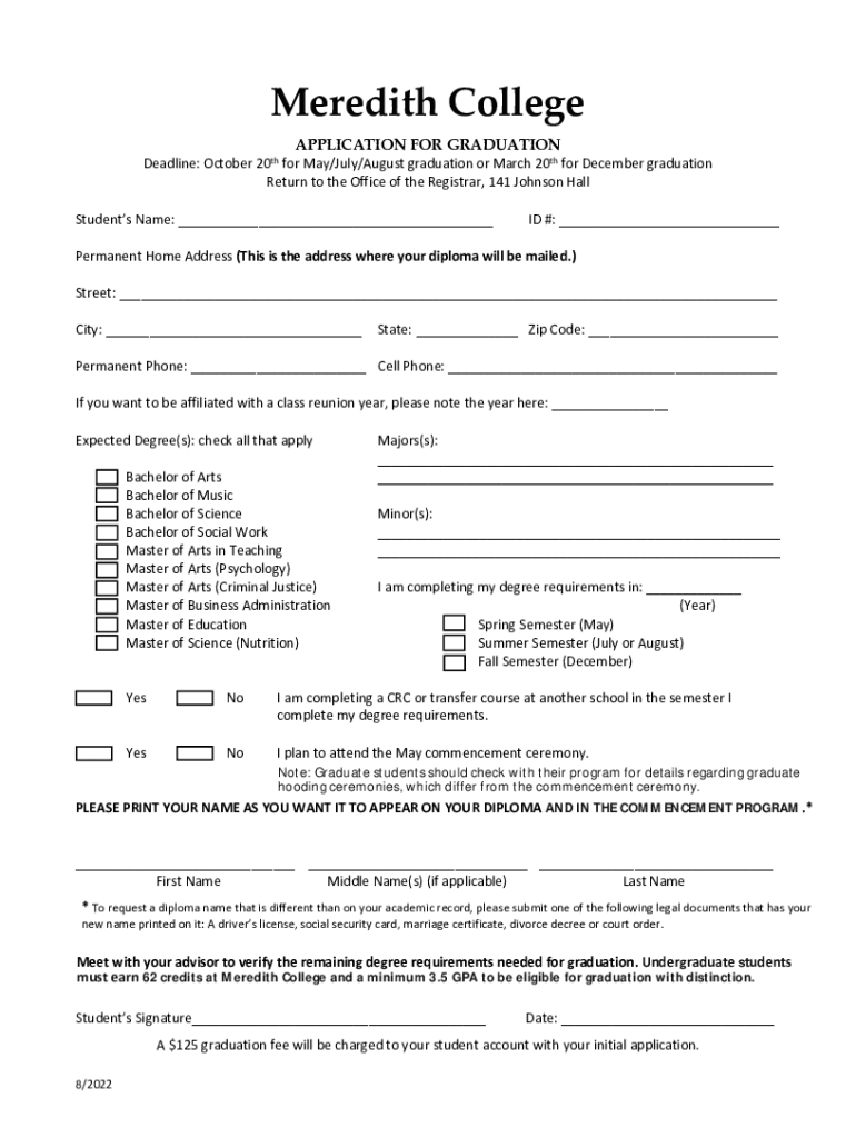 Registrar Unl EdustudentcommencementGraduation ApplicationOffice of the University Registrar  Form